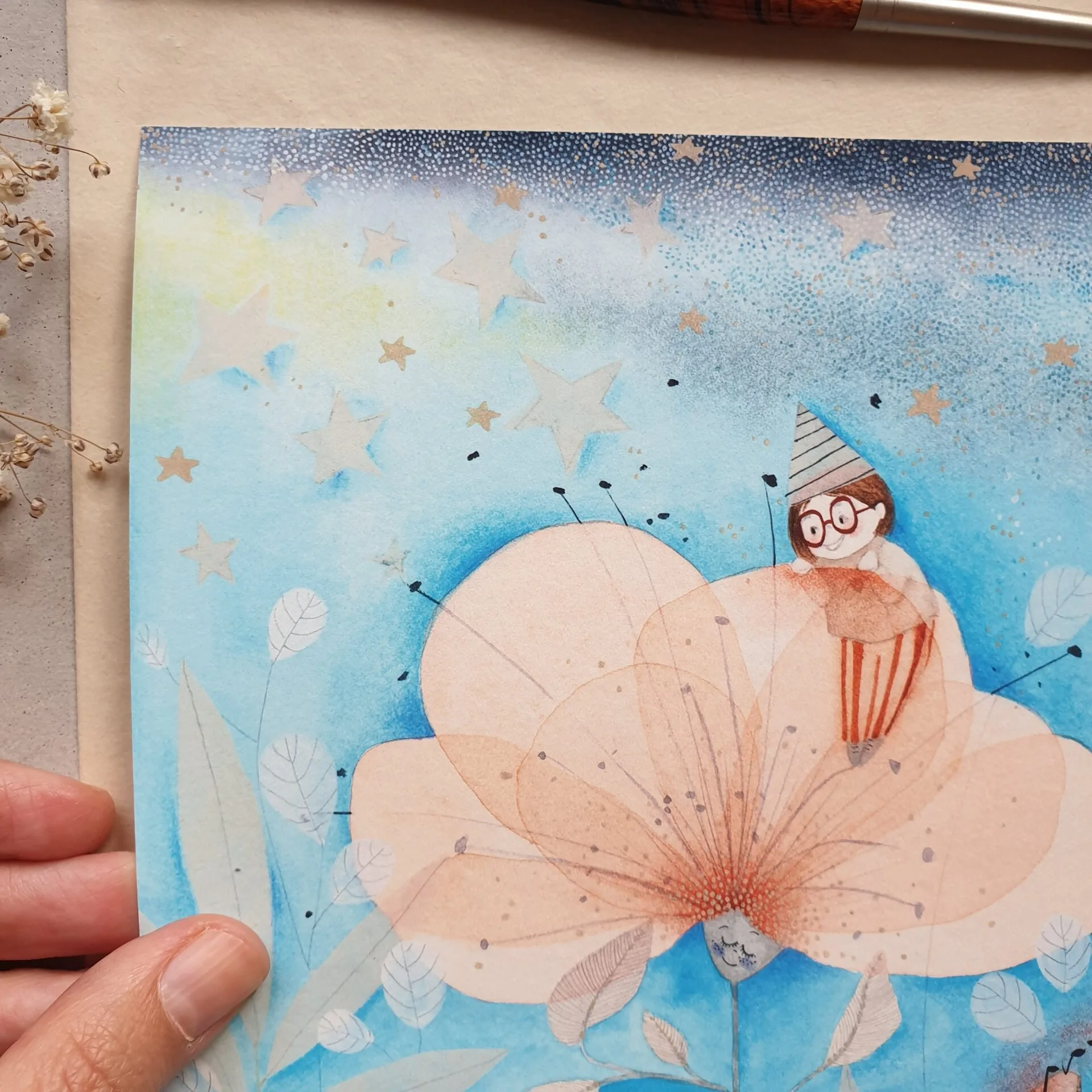 Art Print "Blue Song" 200x200 mm - Image 3