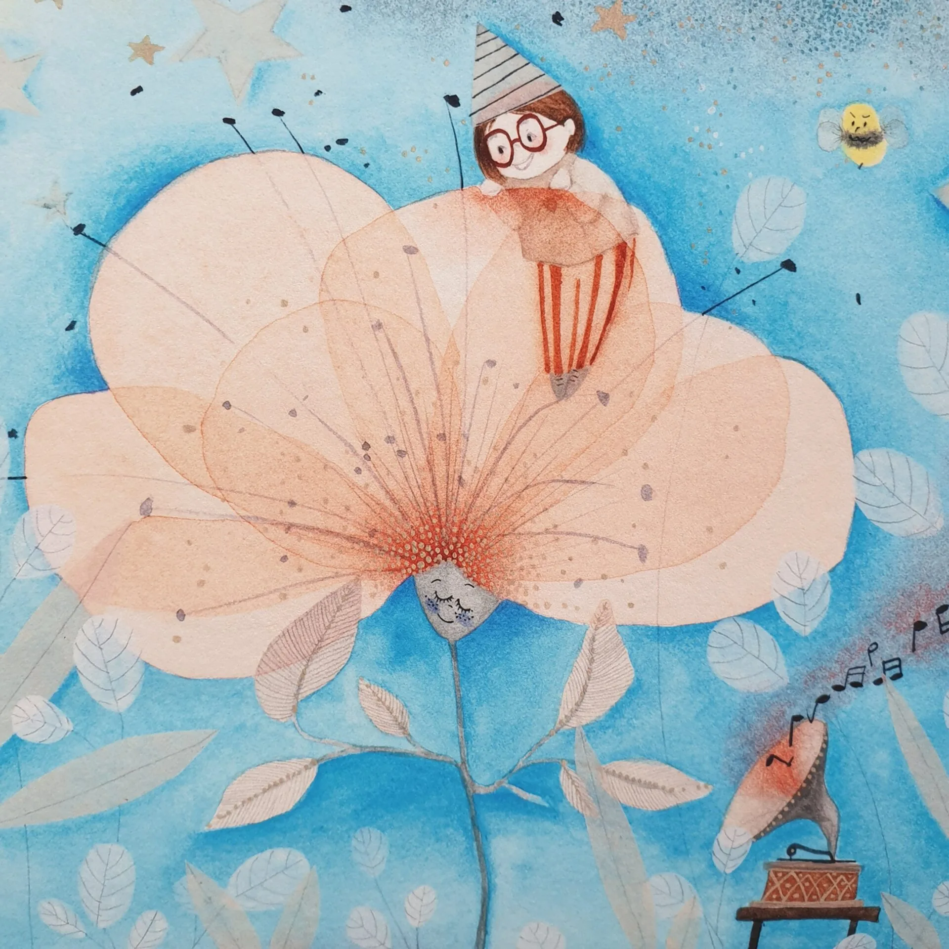 Art Print "Blue Song" 200x200 mm - Image 5