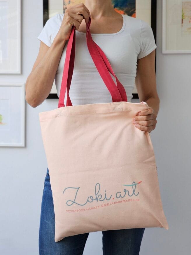 Canvas Tote Bag "Flower Girl" - Image 3