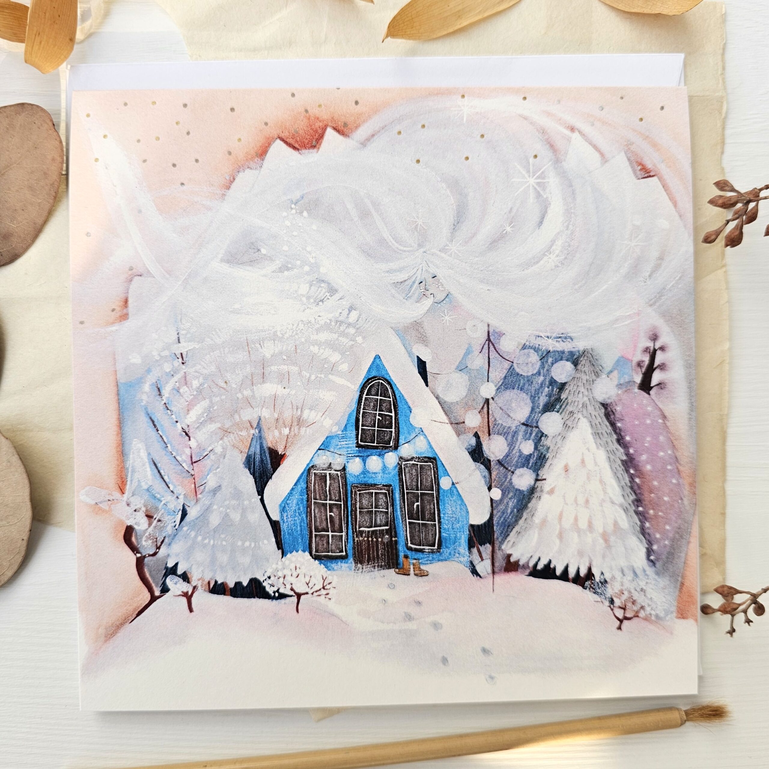 Voščilnica MARELIČNA ZIMA