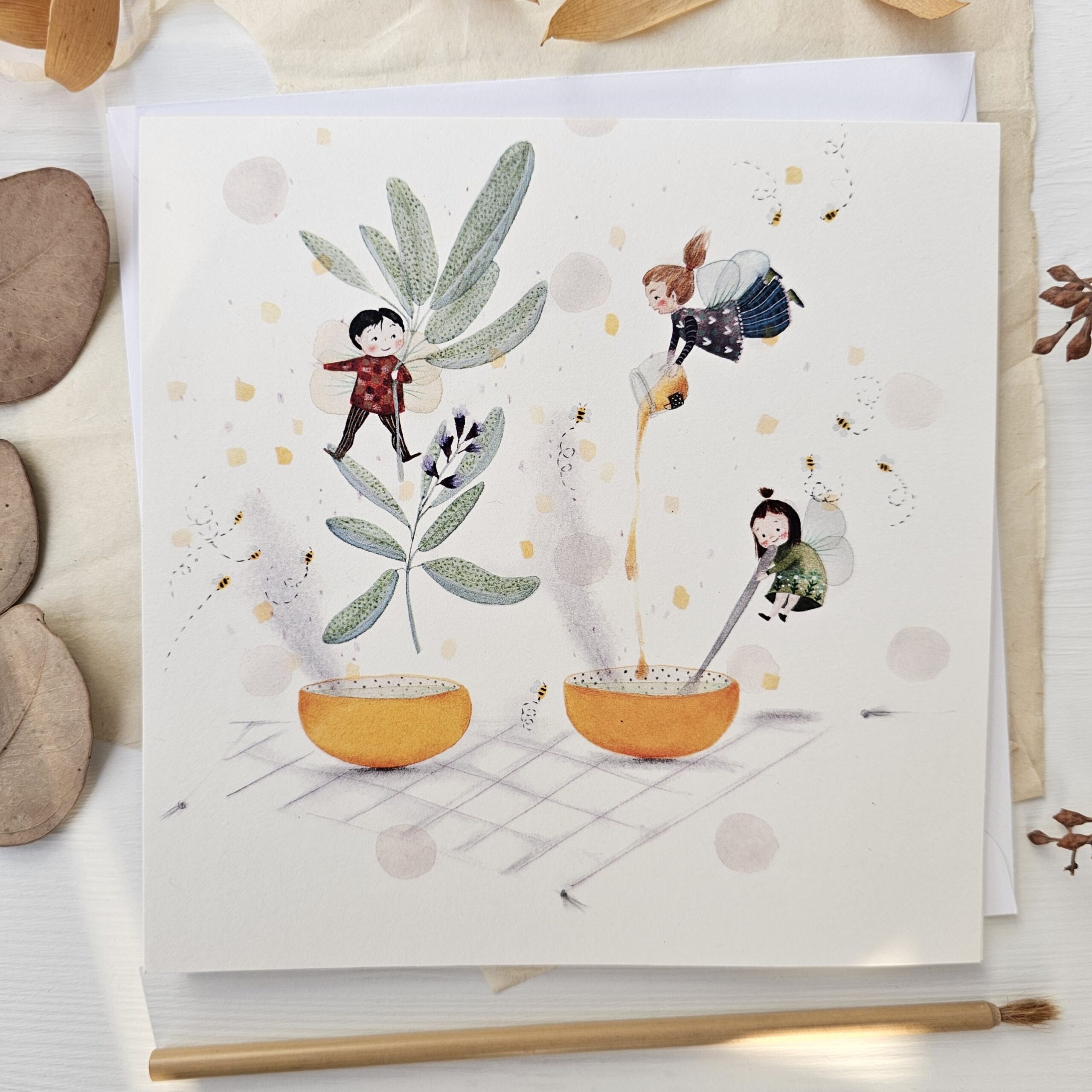 Voščilnica ŽAJBELJ IN MED