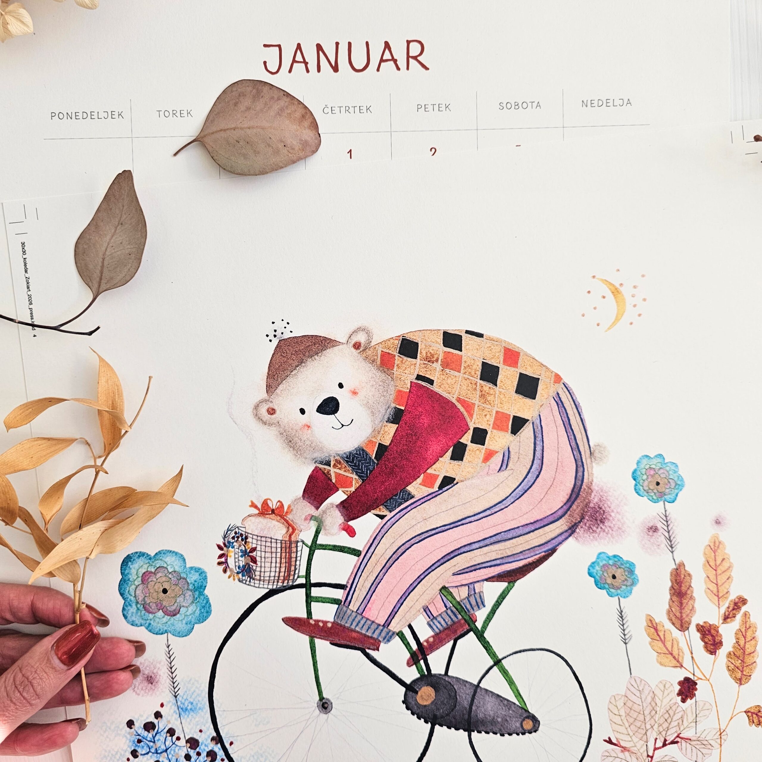Ilustrirani stenski koledar 2026 - slika 2