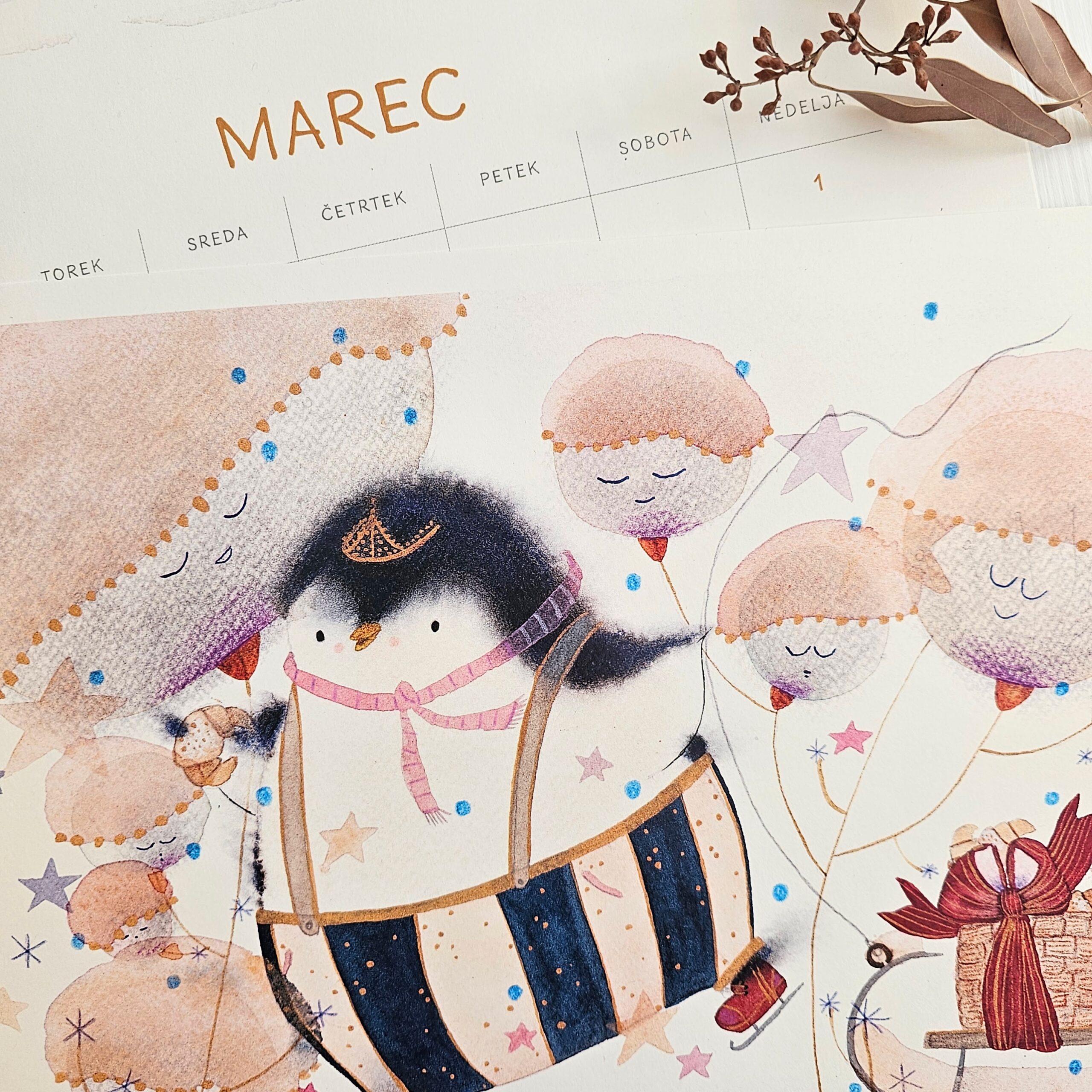 Ilustrirani stenski koledar 2026 - slika 5