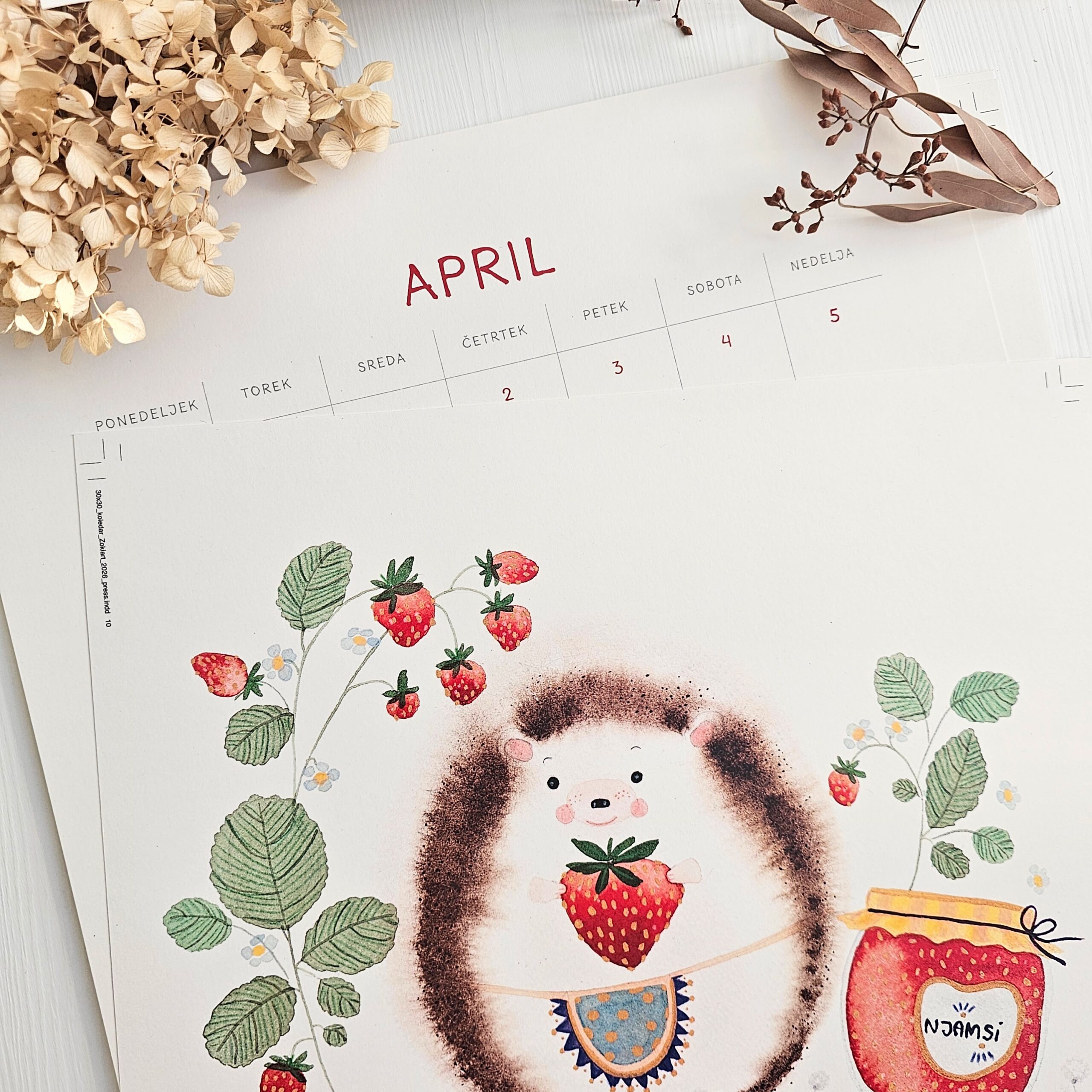 Ilustrirani stenski koledar 2026 - slika 6