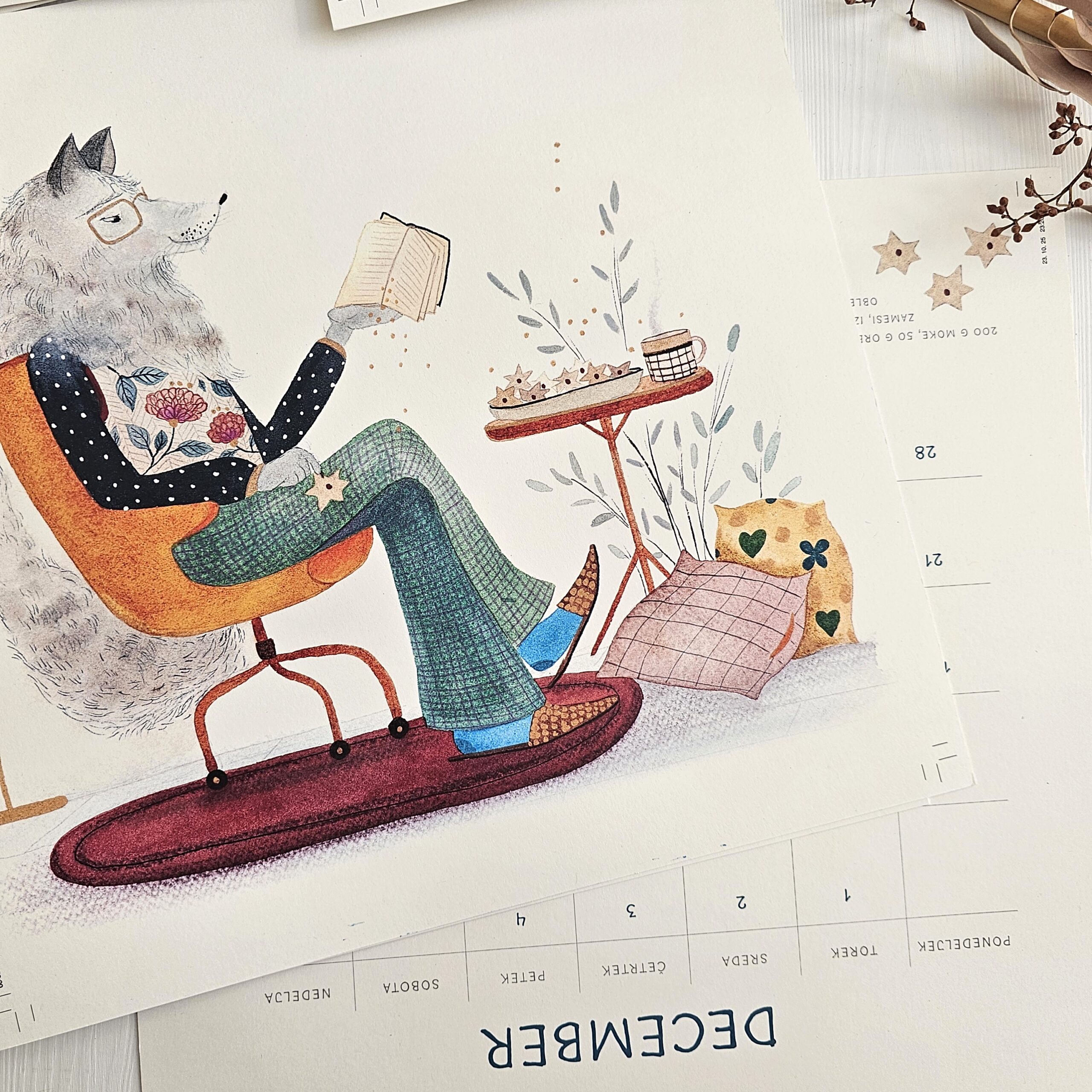 Ilustrirani stenski koledar 2026 - slika 3