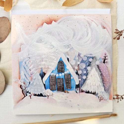 Voščilnica ''Marelična zima''